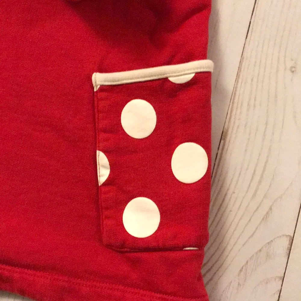 Hanna Andersson red sweater dress with polka dots - Picture 3 of 4
